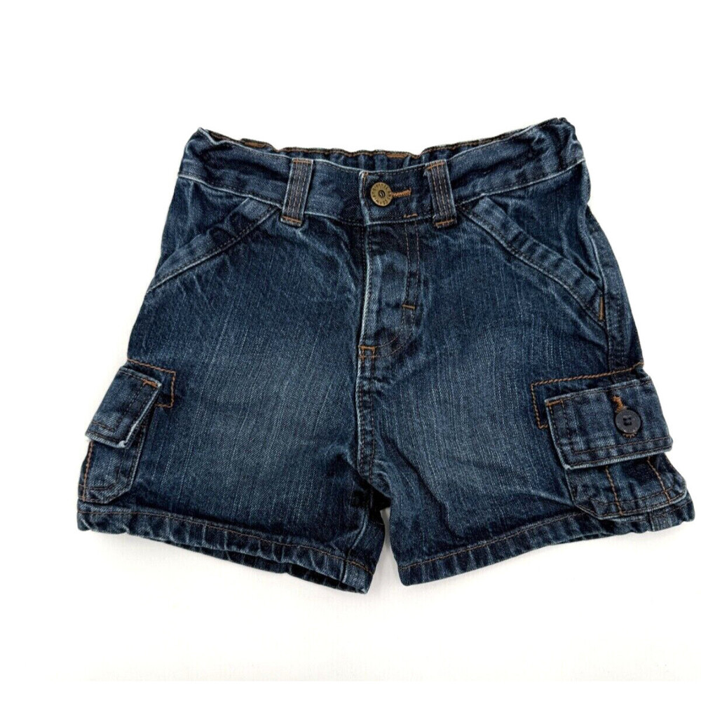 Wrangler Jeans Co Shorts Baby 18 Month Blue Denim Shorts Pockets Western